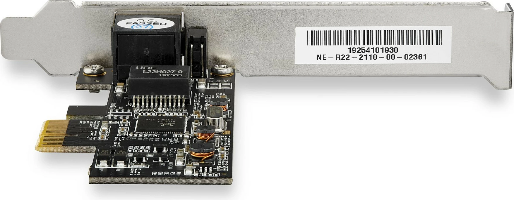 Kartelë rrjeti PCIe StarTech ST2GPEX, 1x RJ-45, 2.5GbE, e zezë