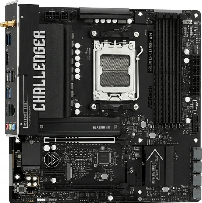 Pllakë amë ASRock B860M Challenger WiFi, Socket Intel LGA1851, DDR5, micro ATX, e zezë
