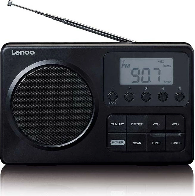 Radio portabile Lenco MPR-035BK, FM, e zezë