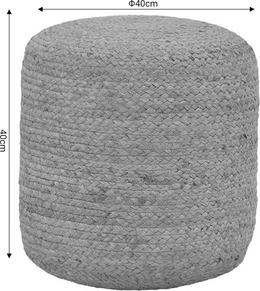 Karrige për bar Ovious Inart, bezhë, 100% jute, 40x40x40cm