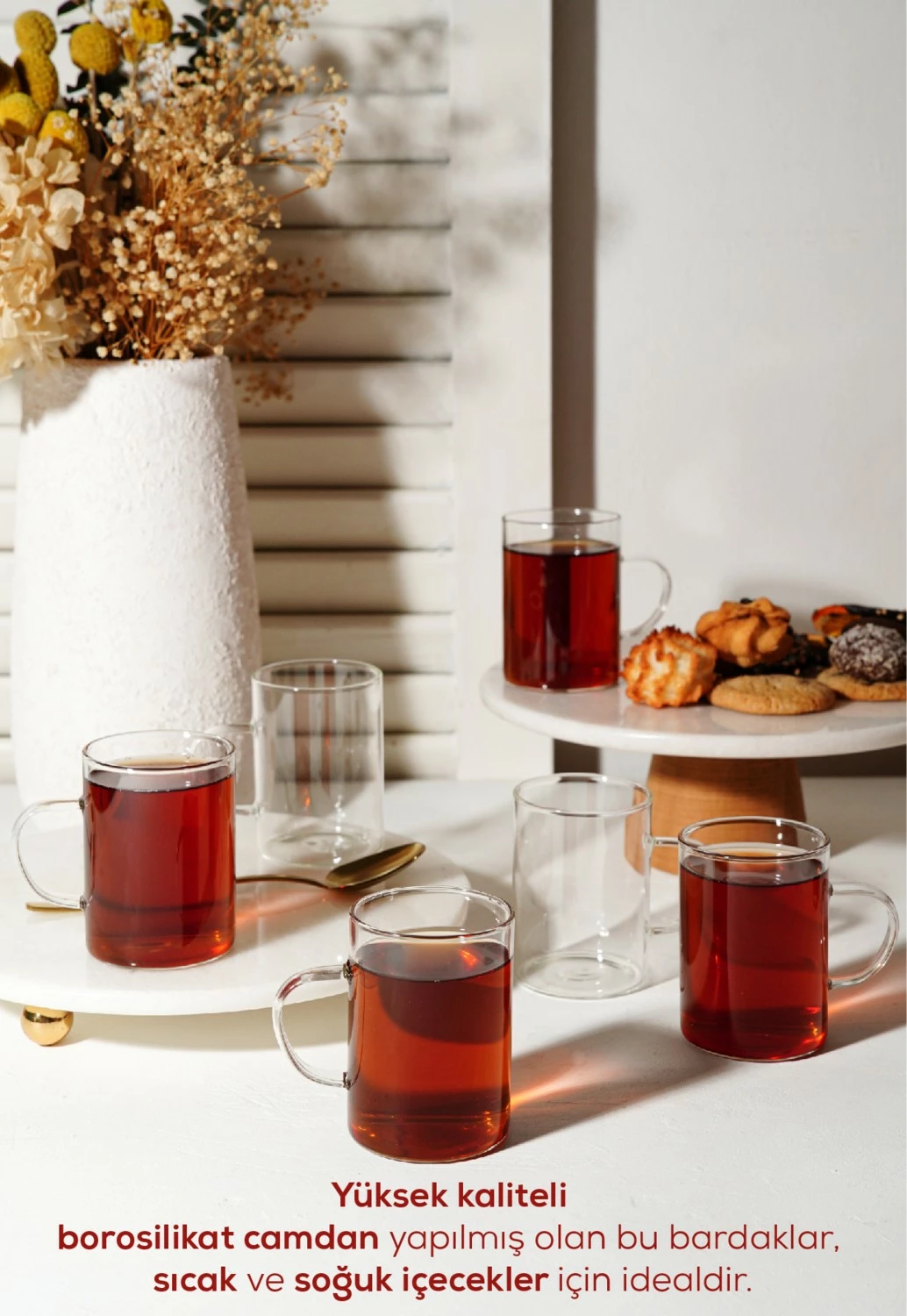 Gotë qelqi Vienev, set 6 copë, transparente