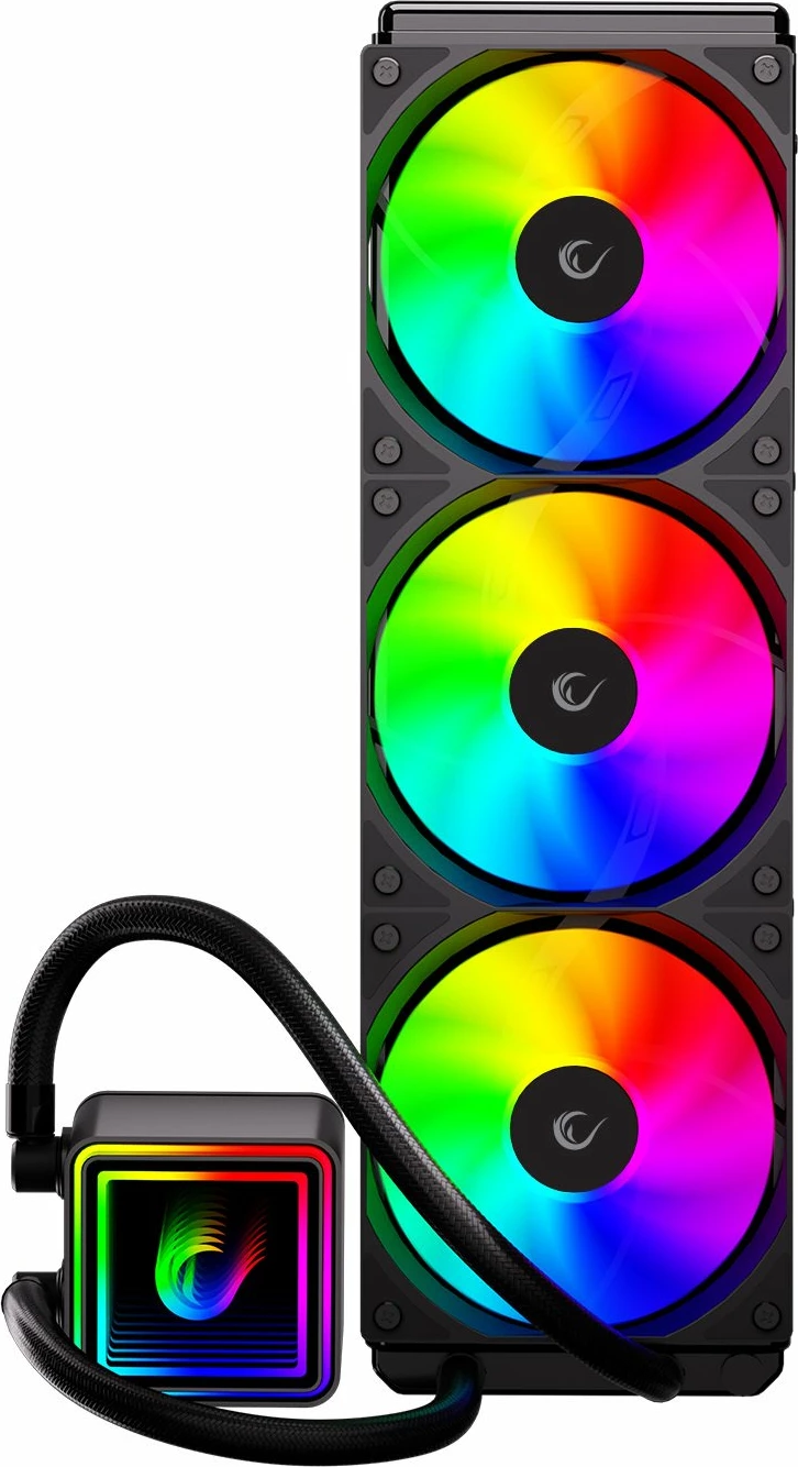 Ftohës uji AIO Rampage INFINITE V360 360mm, 3x120mm ARGB, i zi