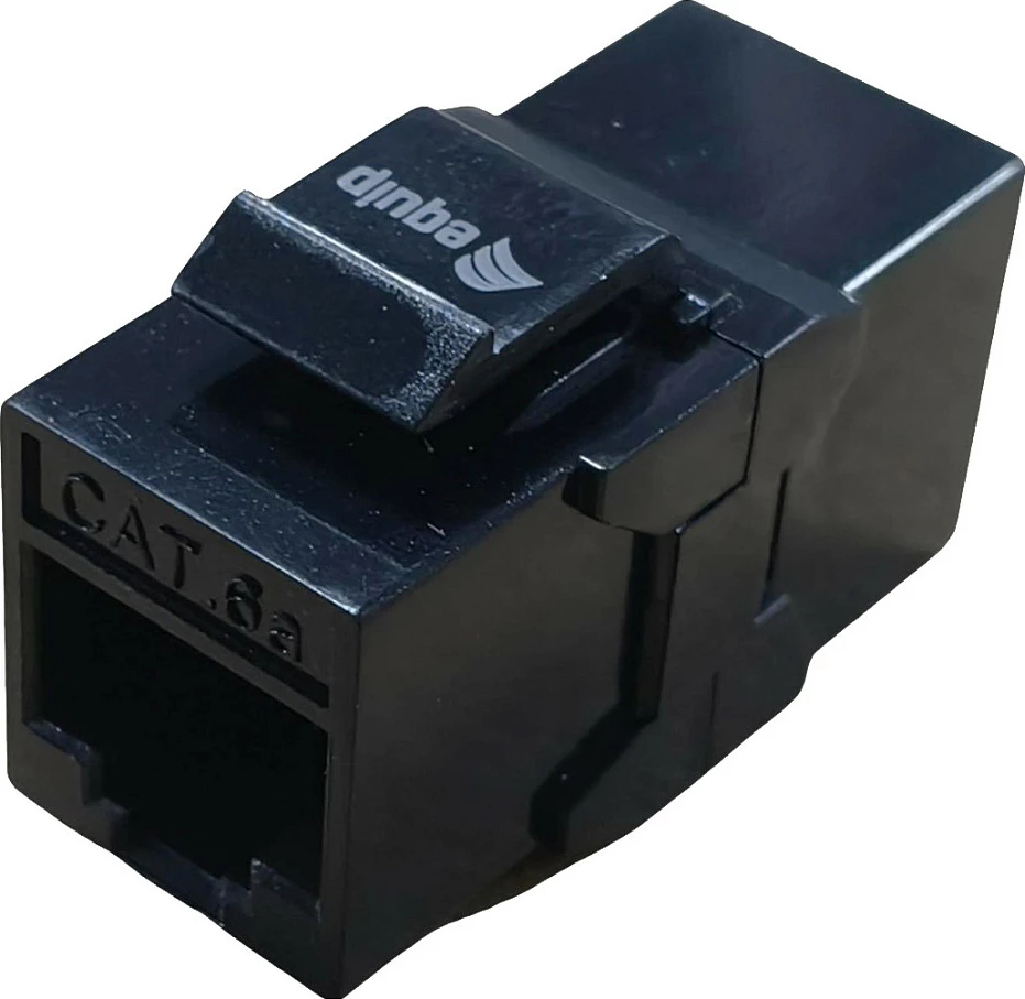 Kuplues Keystone Inline EQUIP Cat.6A RJ-45, 8 copë, i zi