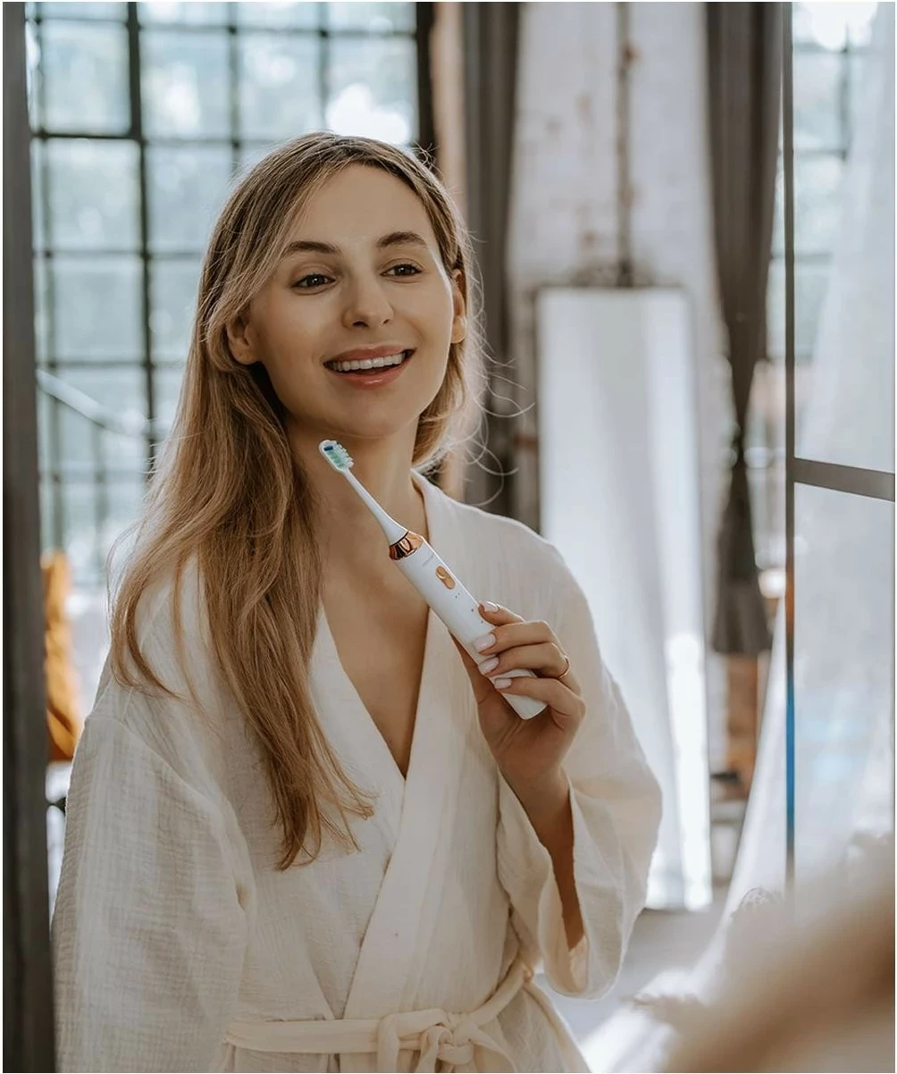 Furçë dhëmbësh sonike Beautifly White Smile, 5 mënyra pastrimi, IPX7, e bardhë