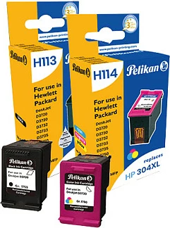 Toner Pelikan HP 304XL Multi-Pack, 2 copë (i zi + CMY)