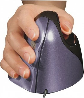 Maus Evoluent Evoluent4, 6 butona, për dorën e djathtë, i vogël, me kabllo, zi/vjollcë