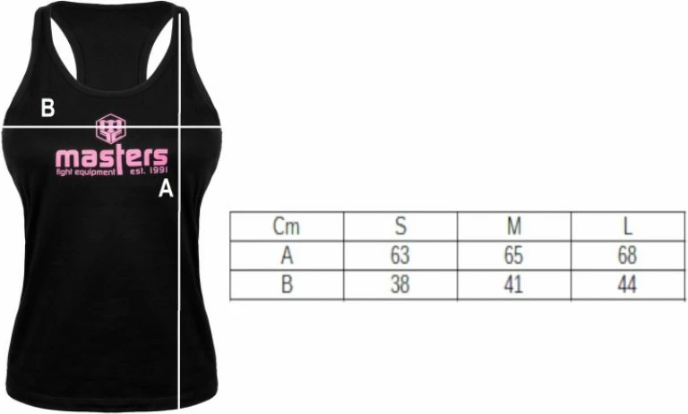 Maicë për femra Masters, e zezë