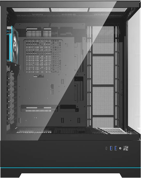 Kasë Darkflash DY451L PRO, Big Tower, me 1 ventilator, e zezë