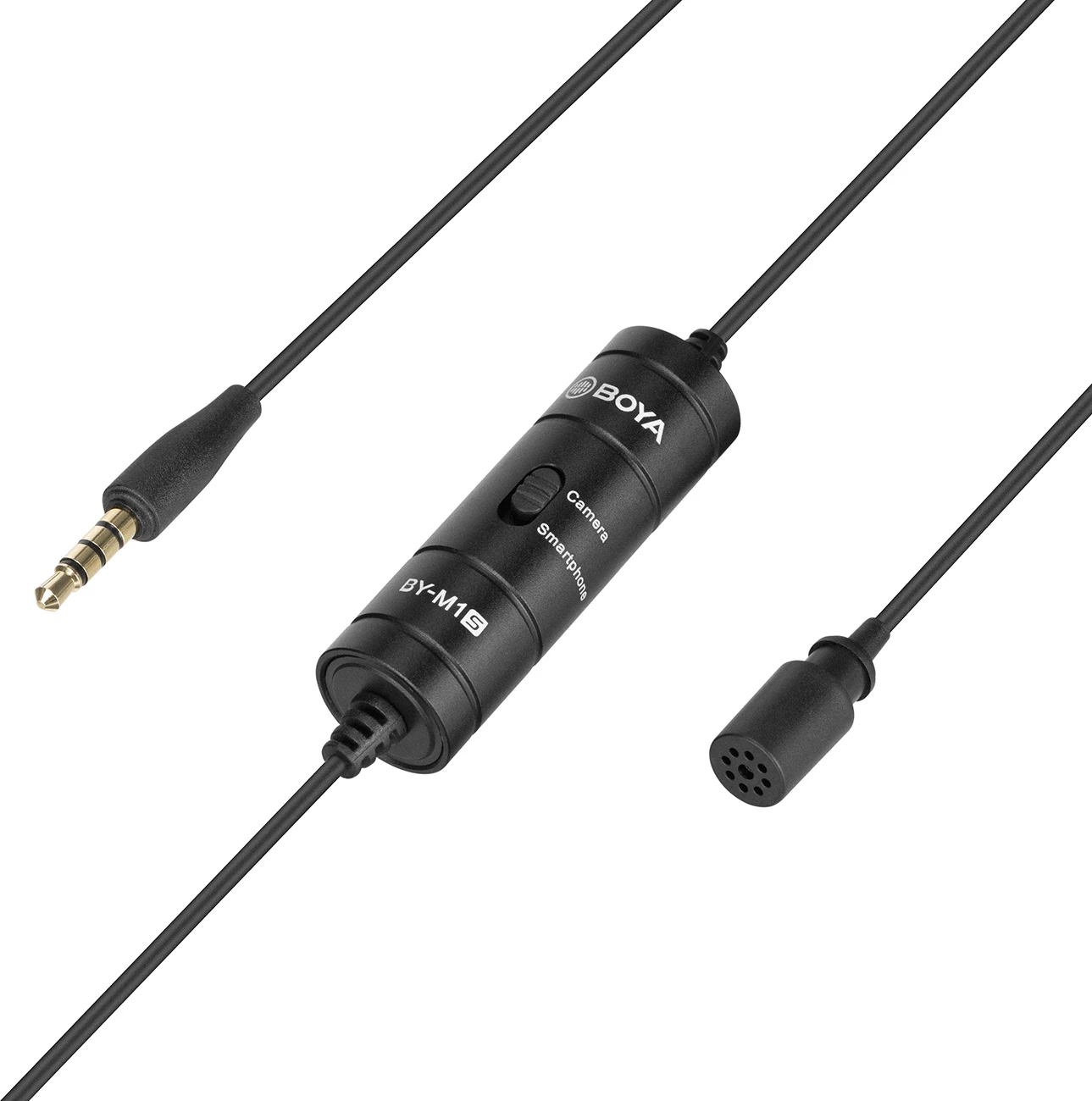 Mikrofon lavalier BOYA BY-M1S me kabllo 6 m, 3.5 mm TRRS, i zi