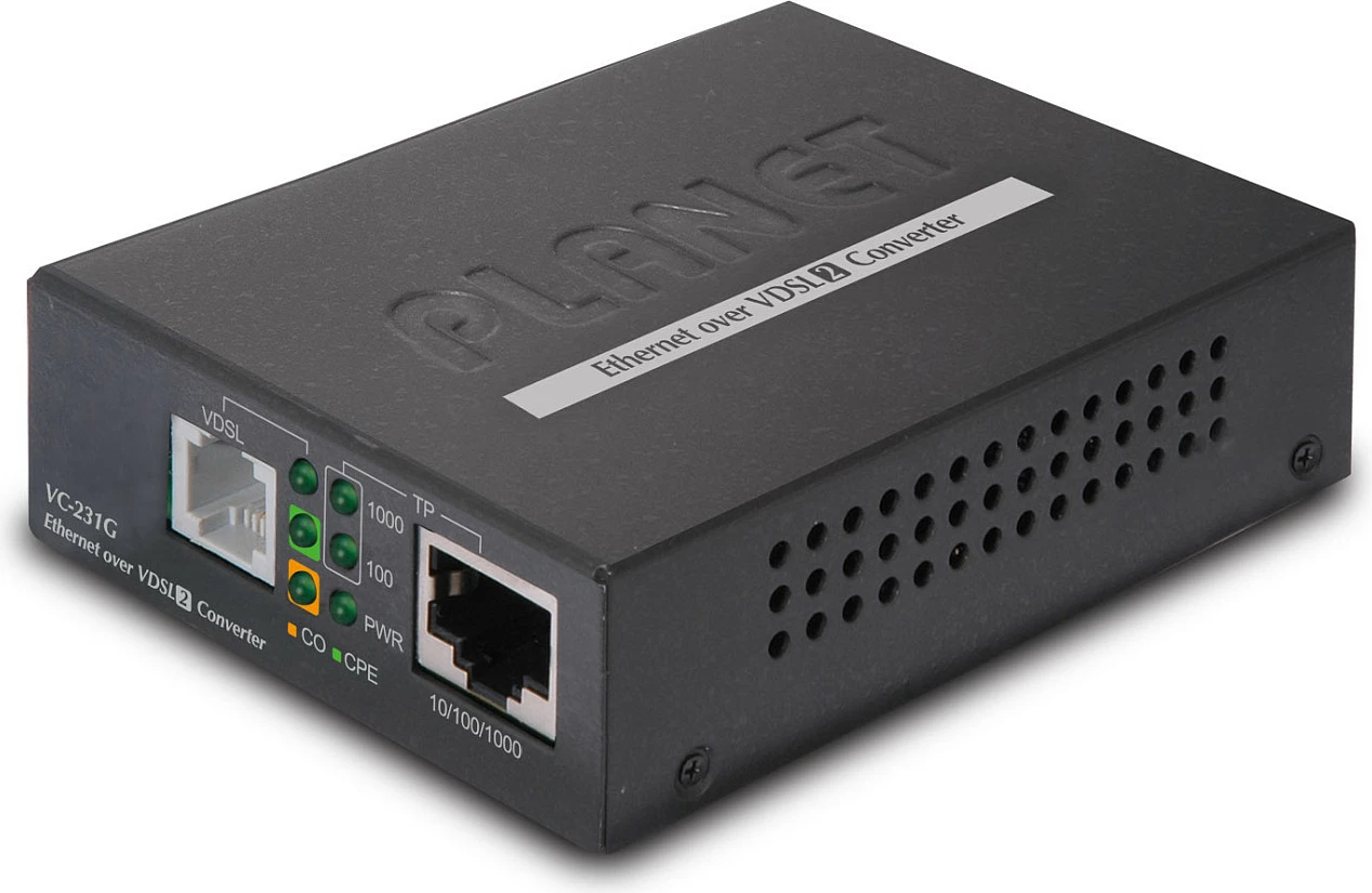 Konvertues Ethernet-VDSL2 Planet VC-231G, 1x RJ45 10/100/1000, Plug & Play, i zi
