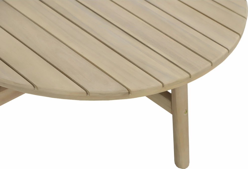 Tavolinë kafeje Lanai, ngjyrë natyrale, 80x80x38