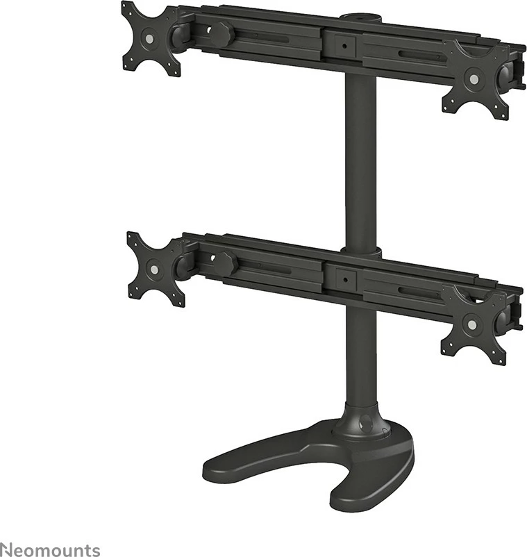 Mbajtëse monitorësh Newstar FPMA-D700DD4, deri 4 ekrane, 19-30 inç, rregullim lartësie, e zezë