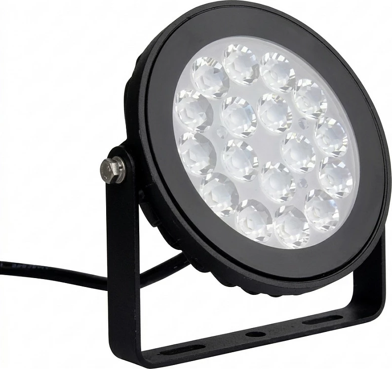 Lampë kopshti LED Miboxer 15W RGB+CCT, WiFi/Funk, IP65, 24V, e zezë