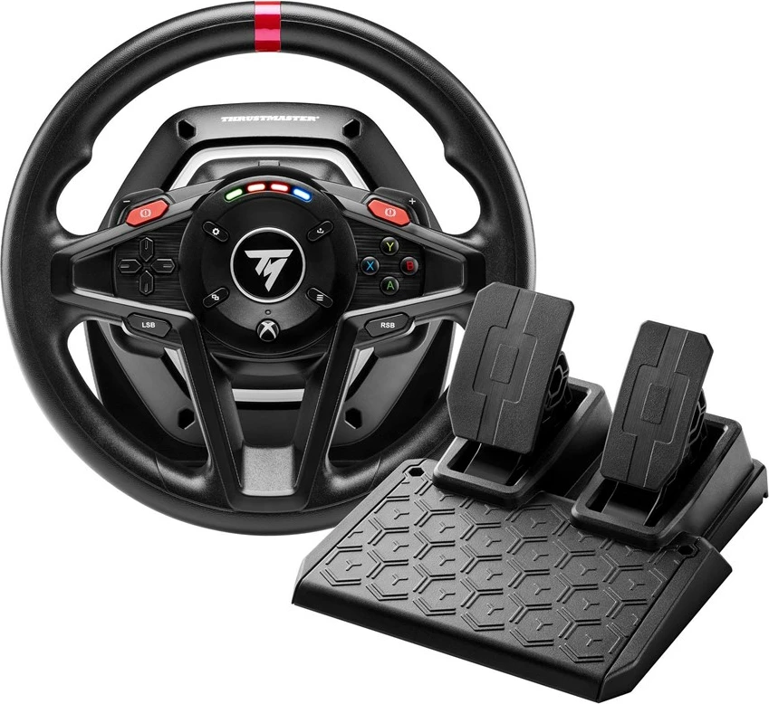 Volan simulimi Thrustmaster T128-X SimTask Pack, Force Feedback Hybrid Drive, pedale magnetike T2PM, Xbox Series X|S/Xbox One/PC, i zi, set