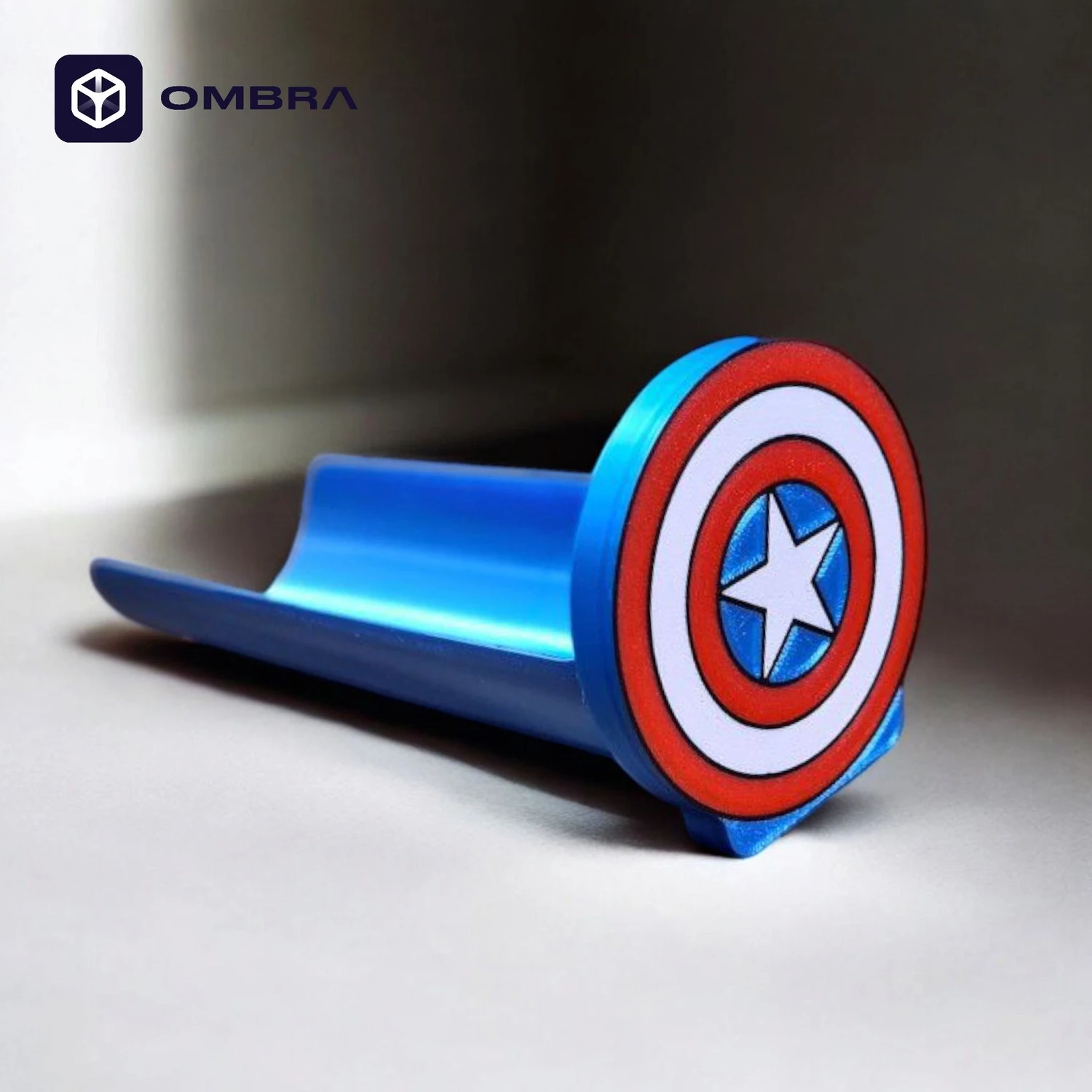 Mbajtëse për snacks (Pringles) në mënyrë kreative, dizajni "Captain America", e zezë
