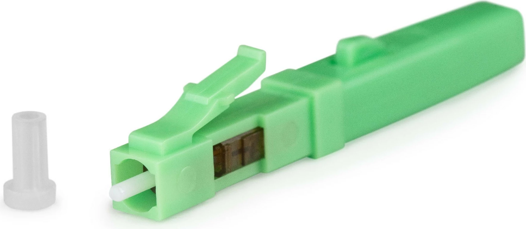 Konektor optik i shpejtë Digitus LC/APC, single-mode, 10 copë, i gjelbër