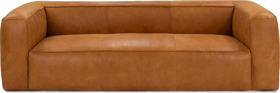 Kauç 3 vendësh, ngjyrë camel, 230x95x66cm