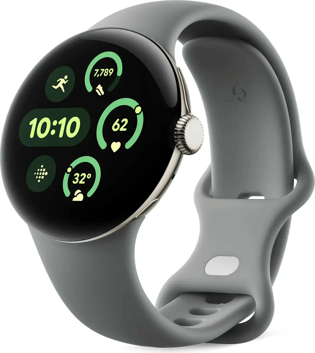 Rrip për Smartwatch Google Pixel Watch 3 45mm Active Band, madhësi L, Hazel/Gri