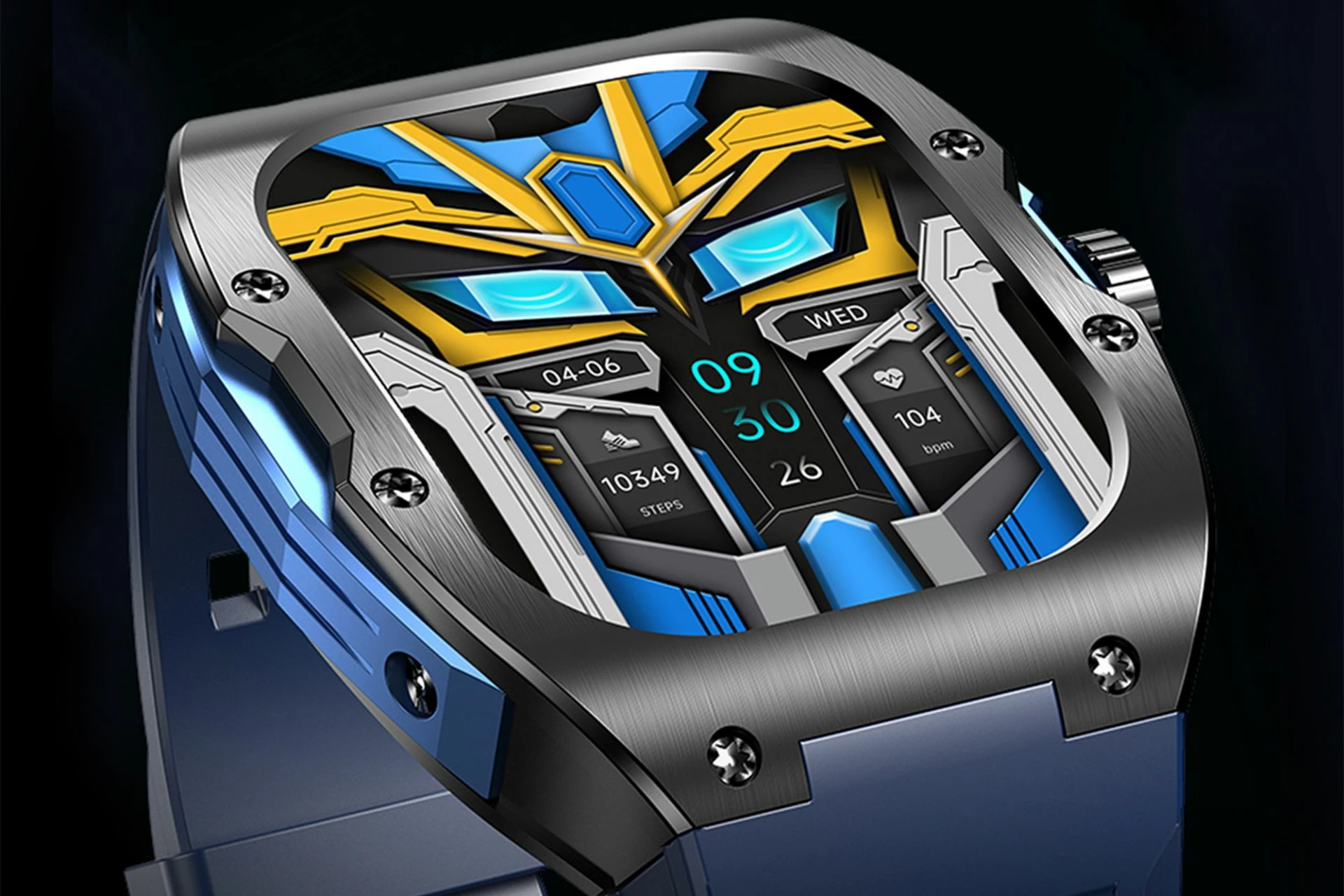 Smartwatch Moye Kronos Prime 1.96" AMOLED, Bluetooth thirrje, IP68, Blu