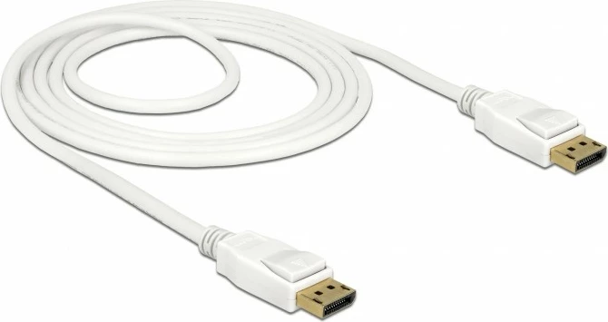 Kabllo DisplayPort DeLOCK 85509, 1.5m, 4K, e bardhë