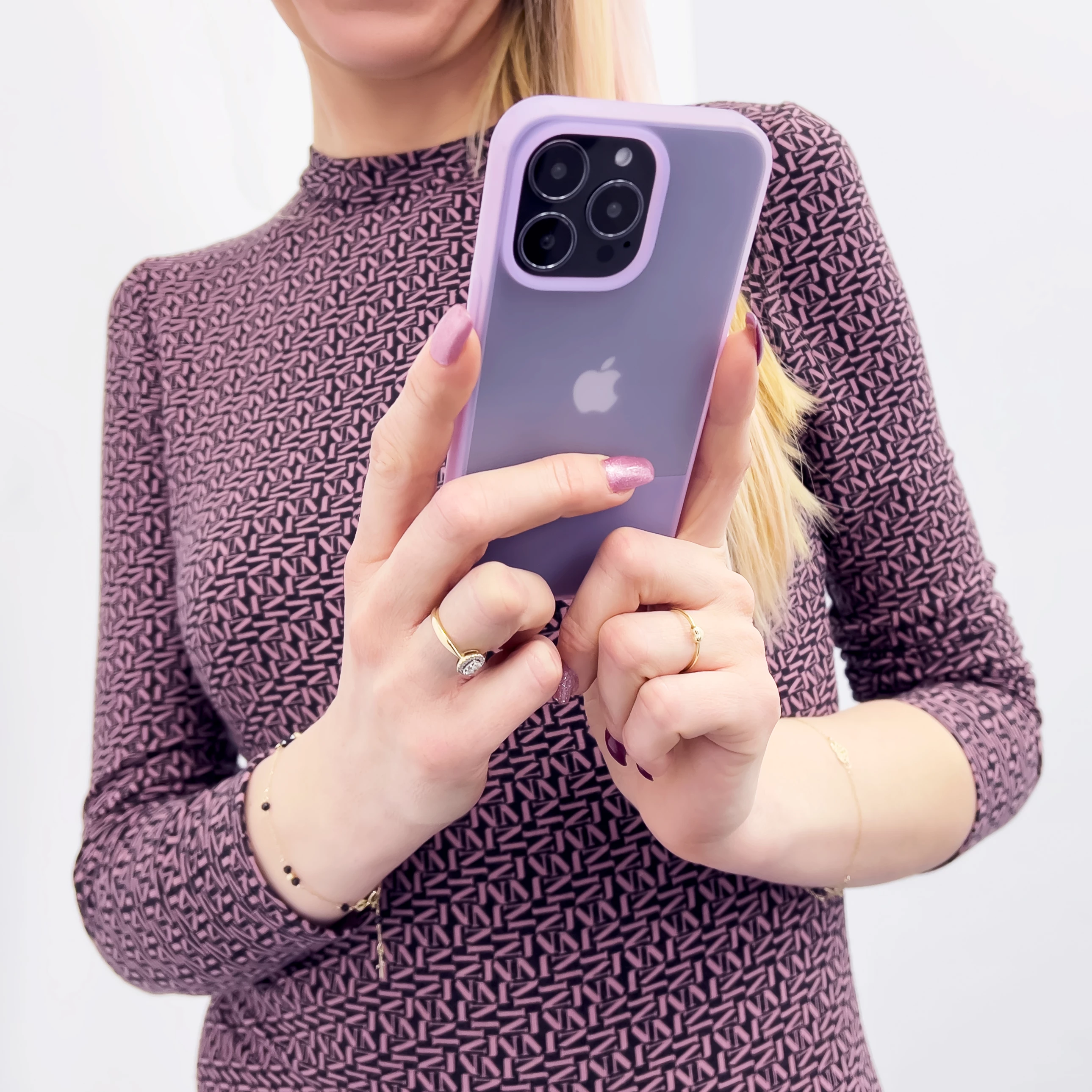 Mbështjellës Kingxbar Plain Series për iPhone 13 Pro, silikon, Gri