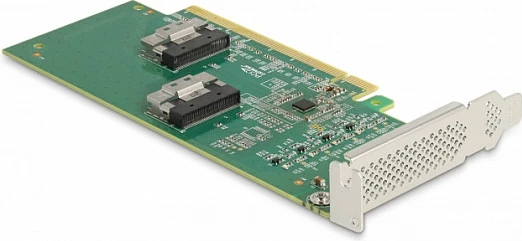 Kartelë zgjerimi PCIe DeLOCK PCI Express 4.0 x16, 4x U.2 (SFF-8639) NVMe, low profile, 64 Gbit/s