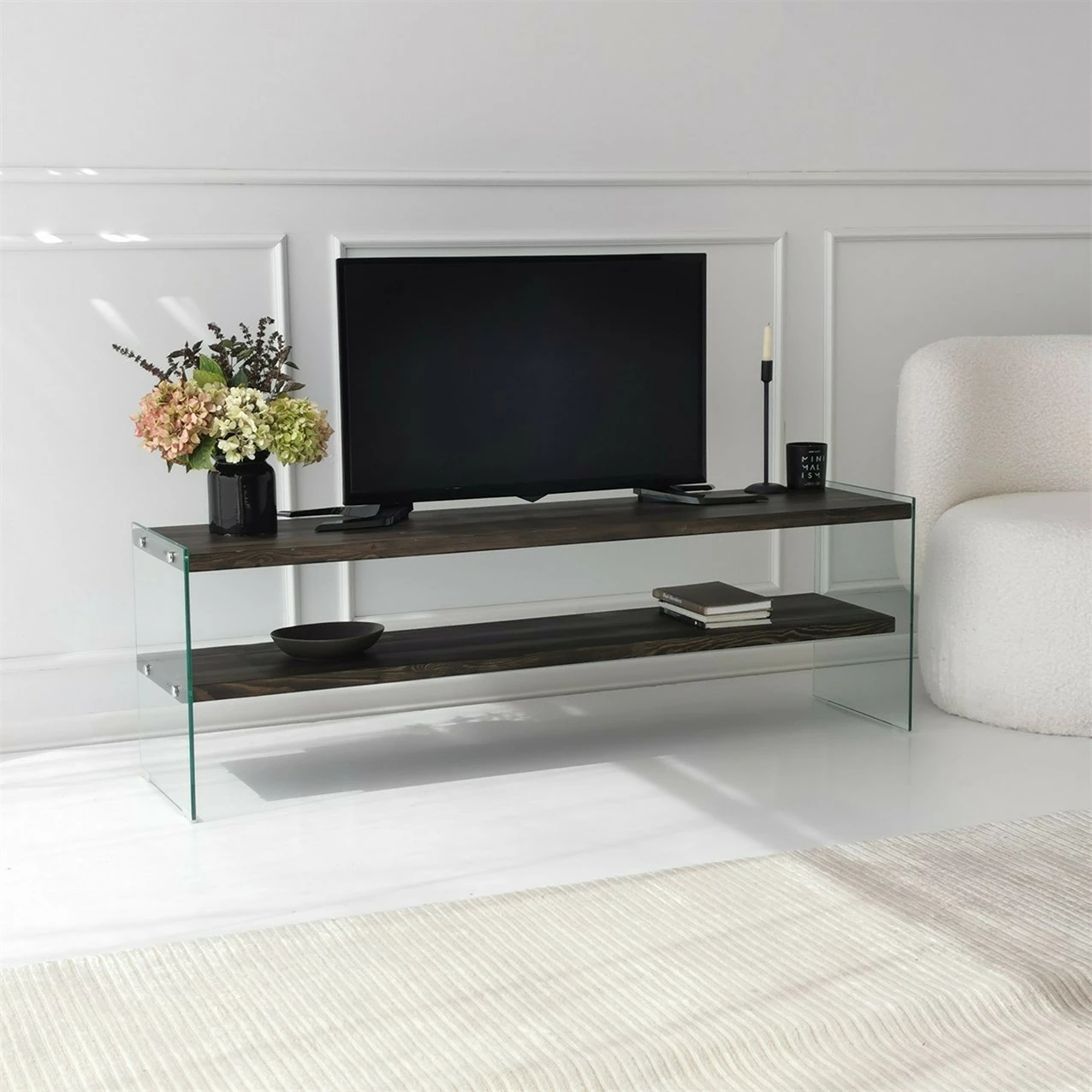 Komodë TV Hanah Home, Aqua TV, ngjyrë antracit