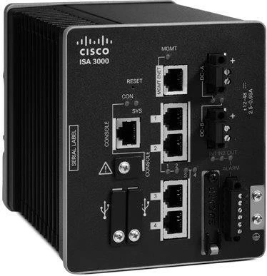 Firewall industrial Cisco ISA-3000-2C2F-K9, 2 Gbit/s, 16GB flash, 8GB RAM, i zi