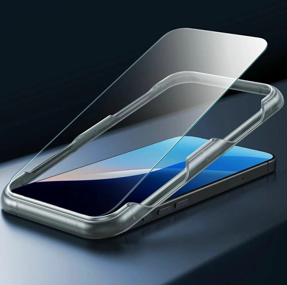 Mbështjellës ESR Classic Hybrid HaloLock me MagSafe dhe xham të temperuar për iPhone 16, Transparent