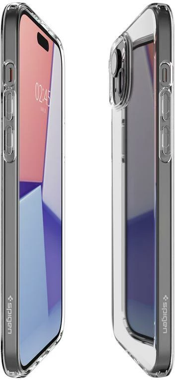 Mbështjellës Spigen Crystal Flex për iPhone 15 Plus, Transparent