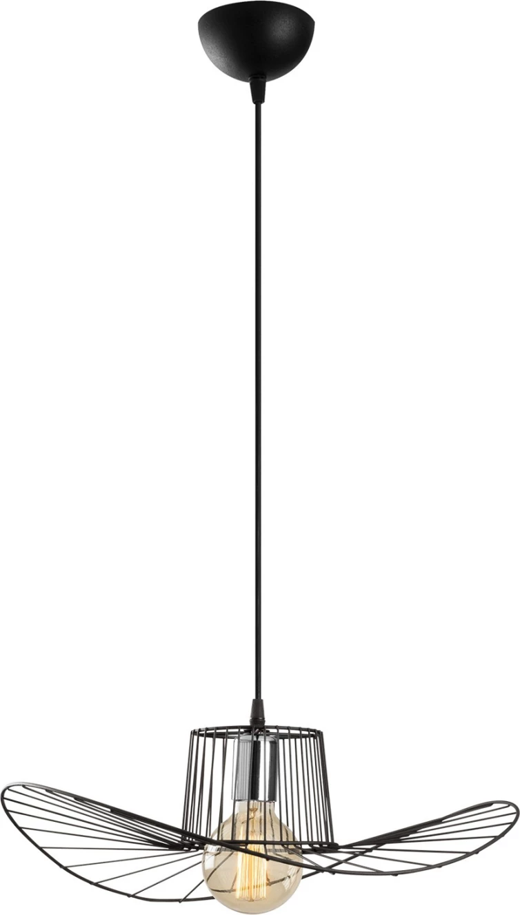 Llambë varëse metalike, ngjyrë e zezë, FH7236, 49x110 cm