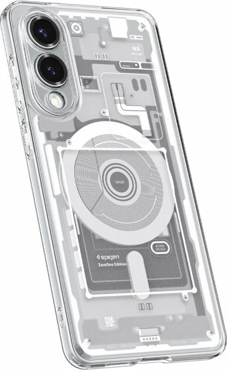 Maskë telefoni Spigen Ultra Hybrid Mag për Samsung Galaxy S25 Edge, e bardhë