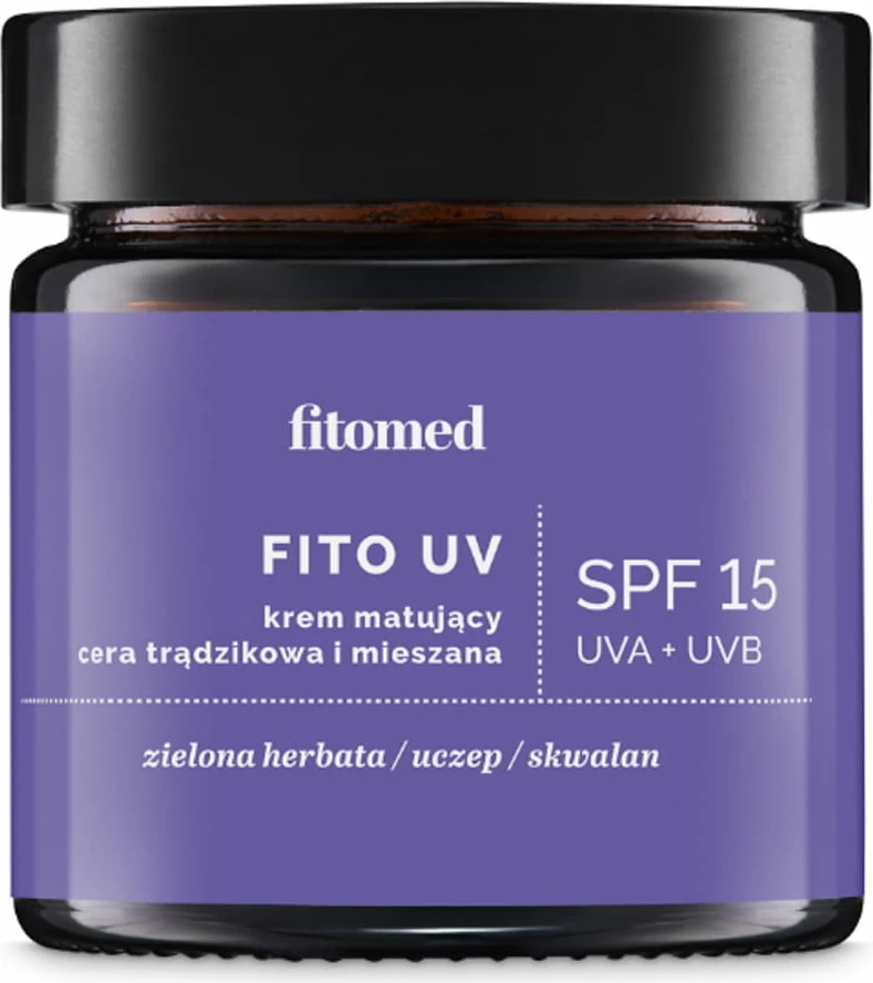 Krem matifikues për fytyrë Fitomed Fito UV SPF15 për femra, 55g