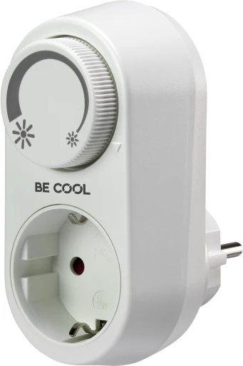 Adapter dimmer BECOOL BC23LEDSDS, 3-24W LED / 30-200W halogjen-inkandeshente, i bardhë