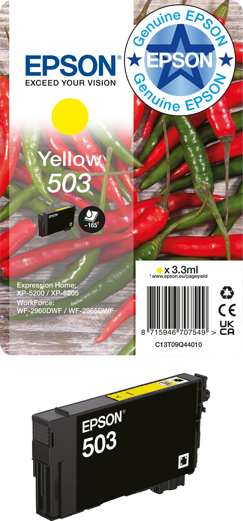 Kartrix boje Epson 503XL Cyan, 6.4 ml, High Yield (XL)