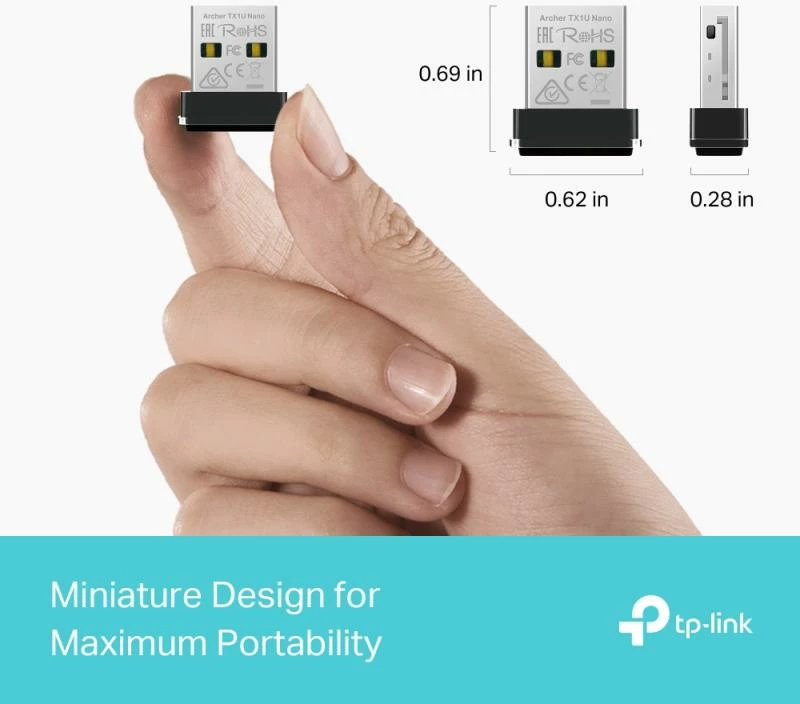 Adapter Wi‑Fi USB nano, TP-Link Archer TX1U Nano