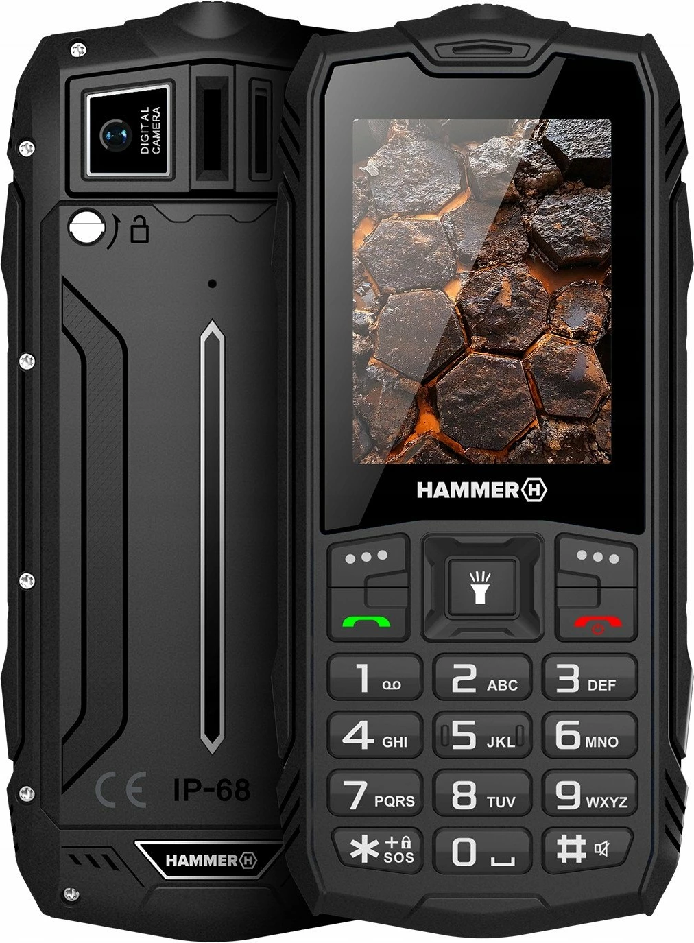 Celular myPhone Hammer Rock LTE 2.4\", Dual SIM, 4G LTE, IP68, bateri 3000 mAh, i zi