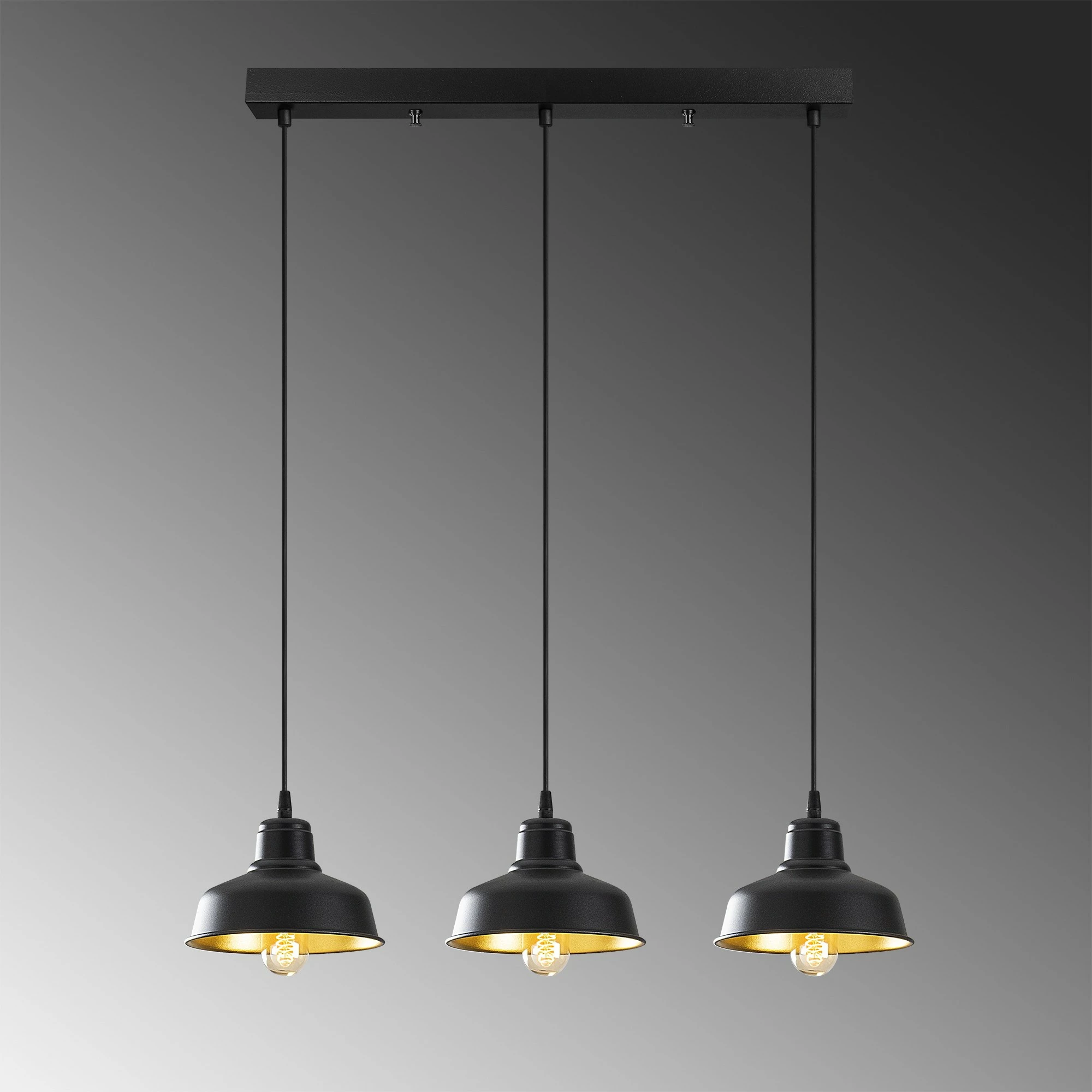 Llambë tavani industriale, ngjyrë e zezë, Opviq Berceste - 181BLACK-S1