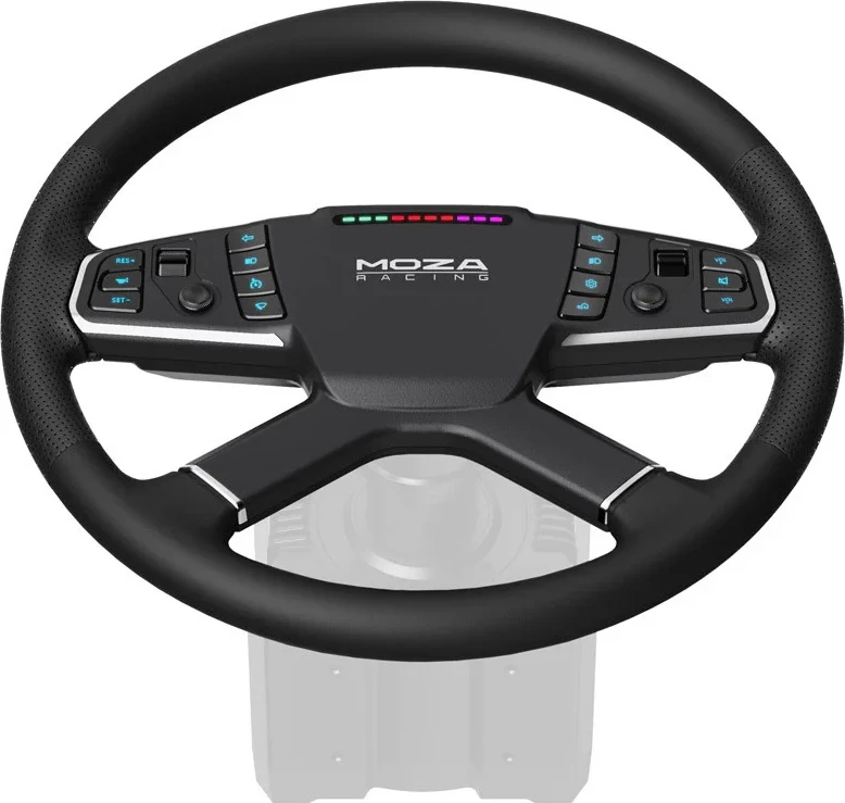 Timon për simulator kamioni Moza TSW RS060 400 mm, i zi