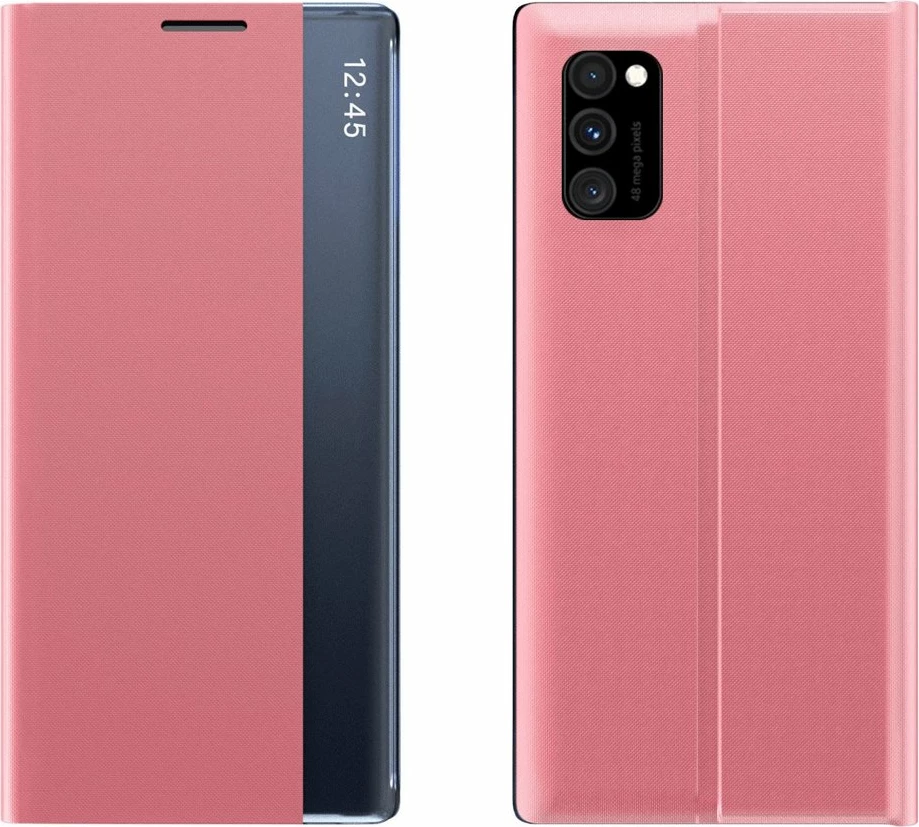 Mbështjellës Hurtel për celular Xiaomi Poco M4 Pro 5G/Redmi Note 11S 5G/Redmi Note 11T 5G, me flap dhe mbajtëse, rozë