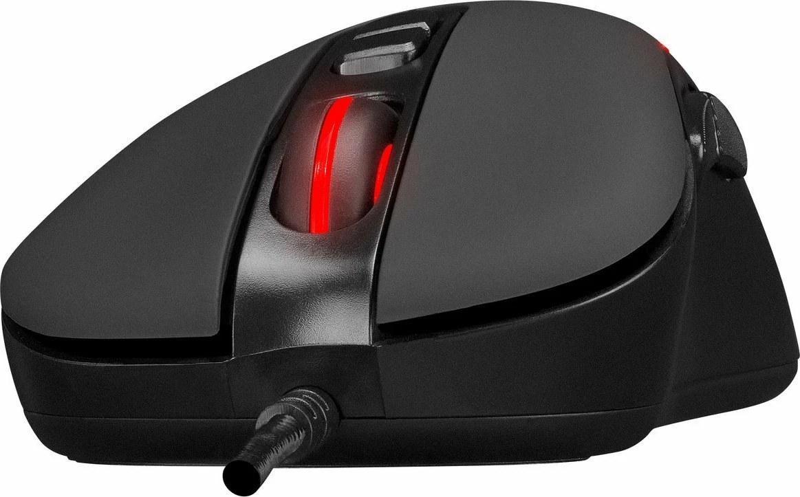 Maus gaming Rampage X-JAMMER SMX-R47 12800 DPI RGB 7 butona me kabllo USB, i zi