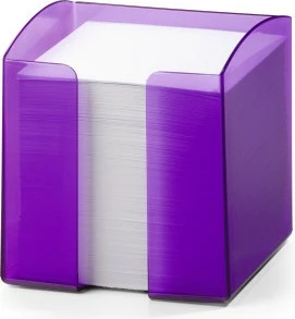 Mbajtës shënimesh Durable TREND, katror, 9.3 cm, 105x100x100 mm, vjollcë transparent