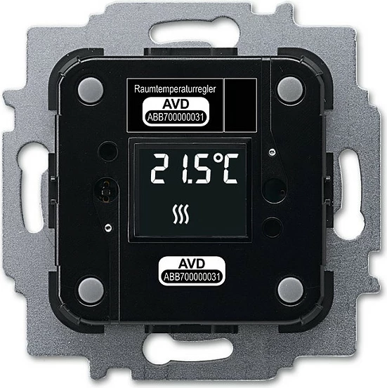 Aktuator termostatik Busch-Jaeger 2CKA006220A0010, LCD, 24 V, 71x71 mm, gri