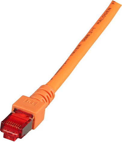 Kabllo rrjeti EFB Elektronik K5516.0,25, Cat6, 0.25 m, S/FTP, RJ45-RJ45, 5 Gbit/s, portokalli