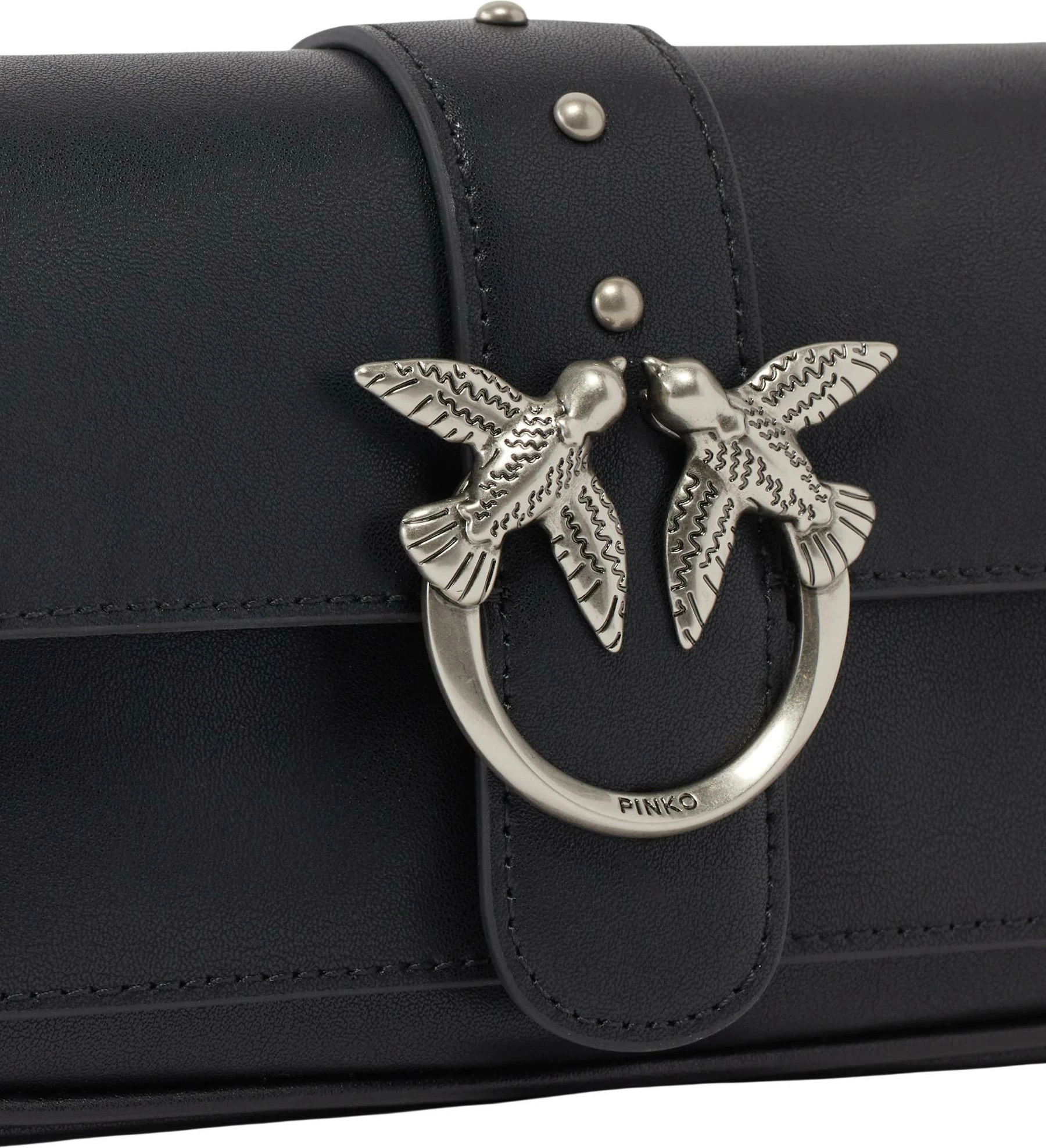Çantë krahu Pinko Pocket Love One Simply 100061 A0F1 për femra, e zezë/argjend