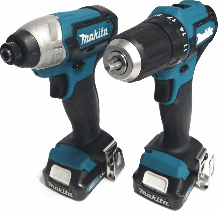 Set veglash me bateri Makita CLX224X 12V MAX (DF333D + TD110D), 2x1.5Ah, me karikues, 2-copë, me valixhe