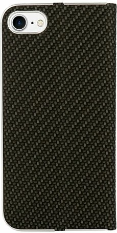 Mbështjellës me kapak (flip cover) HAVANA Premium MPN 7570 për iPhone X / iPhone Xs, me magnet dhe xhep për kartë, e zezë karbon