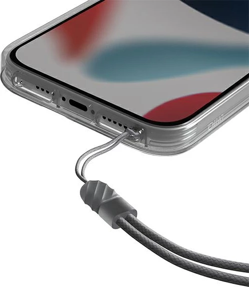 Mbështjellës UNIQ Heldro për iPhone 13 Pro / iPhone 13, transparent, me rrip dore