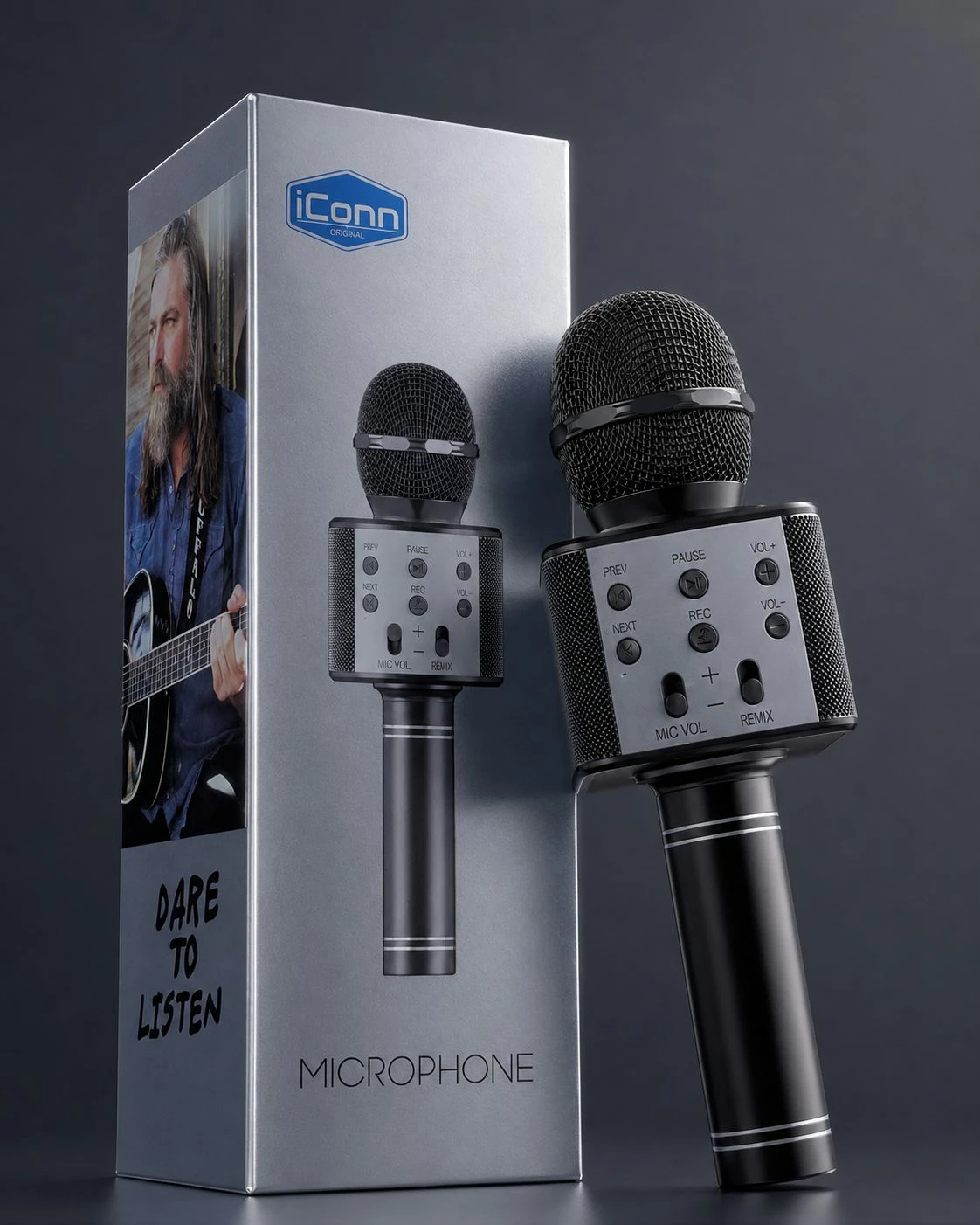 Mikrofon Wireless iConn për video, vlog dhe intervista
