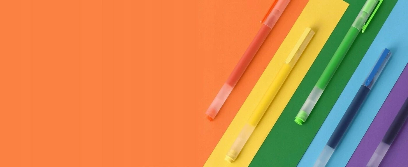 Stilolaps gel Xiaomi Mi High-capacity Ink Pen BHR8860GL 0.5 mm, set 5 copë, shumëngjyrësh